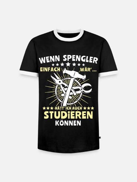 Spengler Bauspengler Spengeln - Männer Kontrast-T-Shirt - Schwarz/Weiß