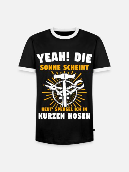 Spengler Bauspengler Spengeln - Männer Kontrast-T-Shirt - Schwarz/Weiß