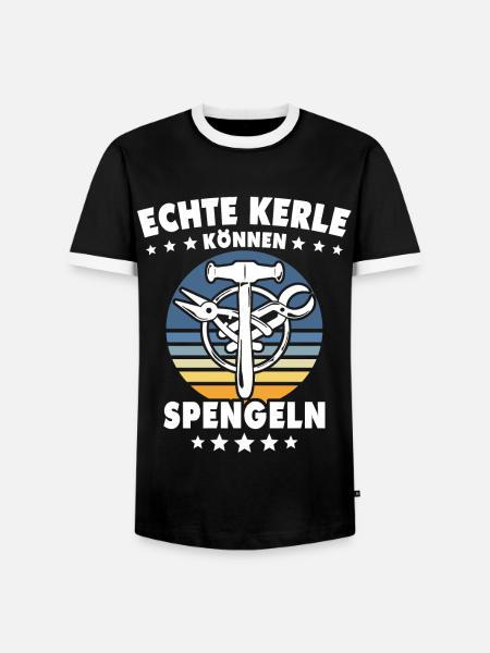 Spengler Beruf Bauspengler Sprüche - Männer Kontrast-T-Shirt - Schwarz/Weiß