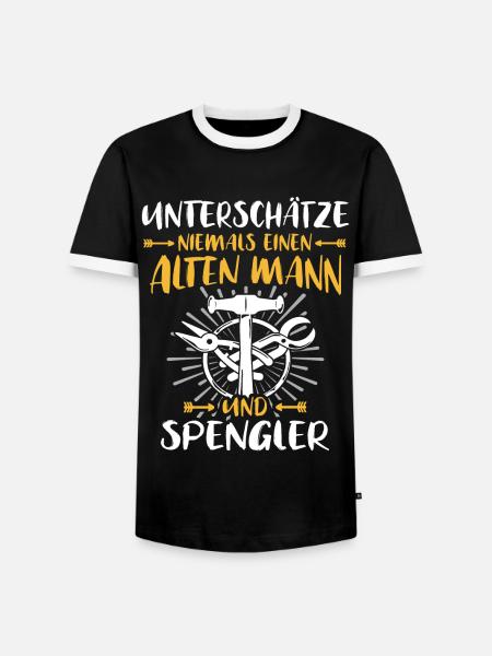 Spengler Spengeln Bauspengler - Männer Kontrast-T-Shirt - Schwarz/Weiß