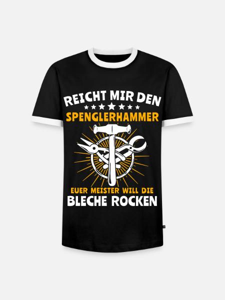 Spengler Beruf Bauspengler - Männer Kontrast-T-Shirt - Schwarz/Weiß