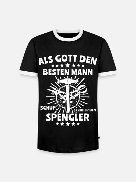 Spengler Beruf Bauspengler Sprüche - Männer Kontrast-T-Shirt - Schwarz/Weiß