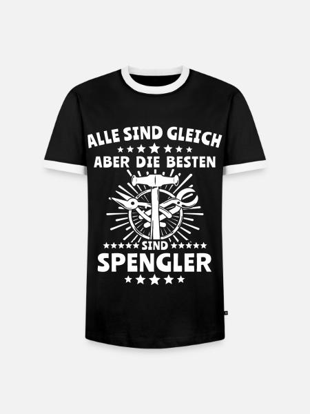 Spengler Beruf Bauspengler Sprüche - Männer Kontrast-T-Shirt - Schwarz/Weiß