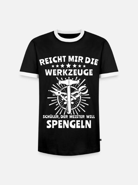 Spengler Beruf Bauspengler Sprüche - Männer Kontrast-T-Shirt - Schwarz/Weiß