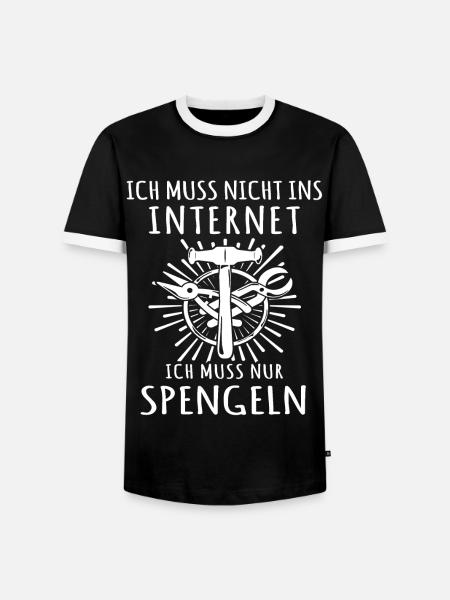 Spengler Bauspengler Karosseriespengler - Männer Kontrast-T-Shirt - Schwarz/Weiß