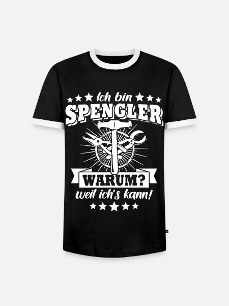 Spengler Beruf Karosseriespengler Sprüche - Männer Kontrast-T-Shirt - Schwarz/Weiß