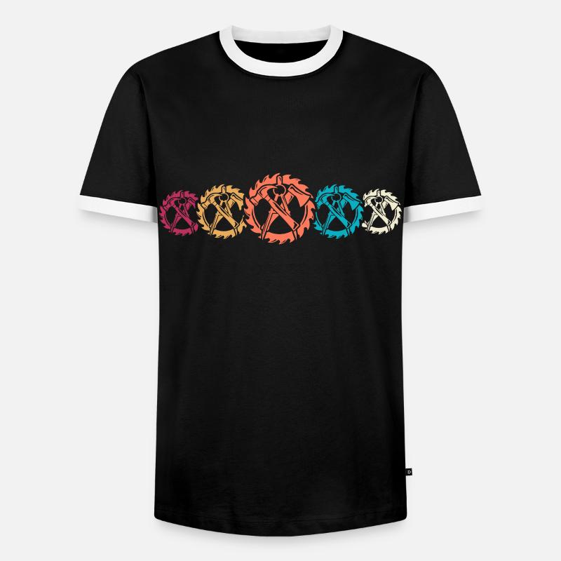 Carpenter, carpenter, carpenter, - Men's Ringer Shirt - black/white