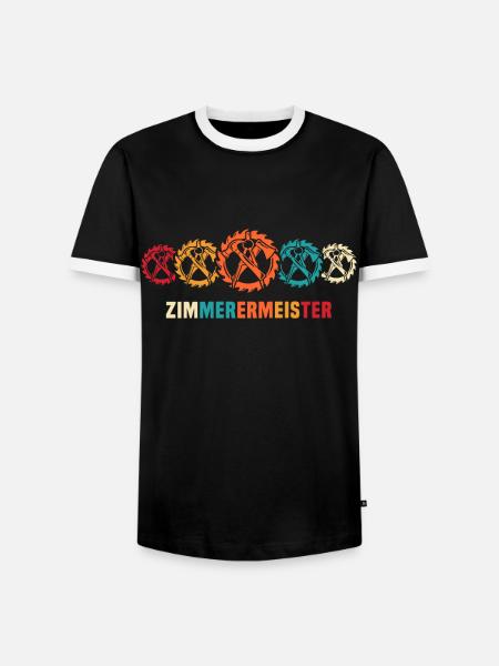 Zimmermann Zimmerleute Zimmerer - Männer Kontrast-T-Shirt - Schwarz/Weiß