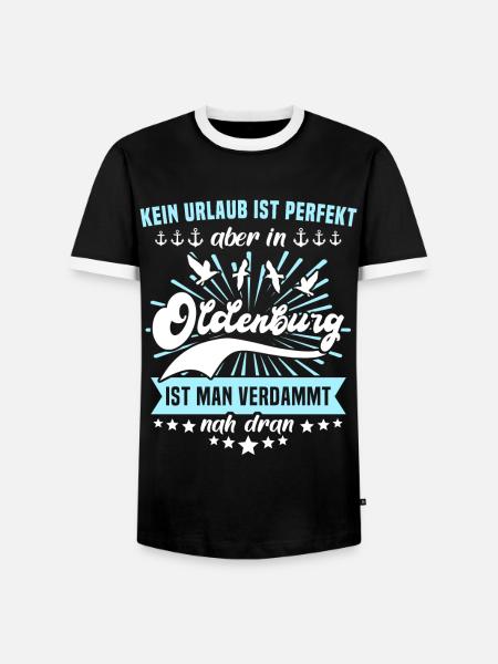Oldenburg Sprüche Oldenburger Spruch - Männer Kontrast-T-Shirt - Schwarz/Weiß