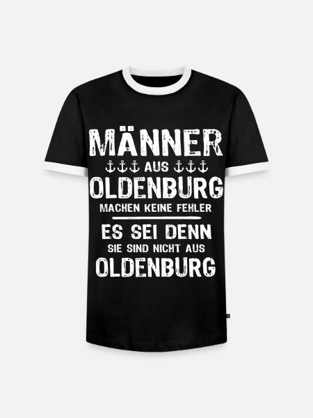 Oldenburg Sprüche Oldenburger Spruch - Männer Kontrast-T-Shirt - Schwarz/Weiß