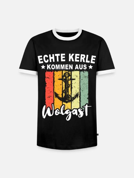 Wolgast Sprüche Wolgaster Spruch - Männer Kontrast-T-Shirt - Schwarz/Weiß