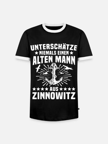 Zinnowitz Sprüche Zinnowitzer - Männer Kontrast-T-Shirt - Schwarz/Weiß
