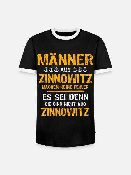 Zinnowitz Mann Zinnowitzer Männer - Männer Kontrast-T-Shirt - Schwarz/Weiß