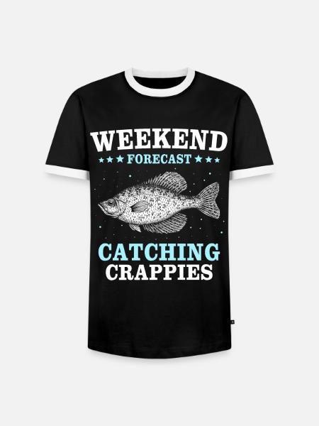 Sonnenbarsch Barsch Crappie Fishing - Männer Kontrast-T-Shirt - Schwarz/Weiß