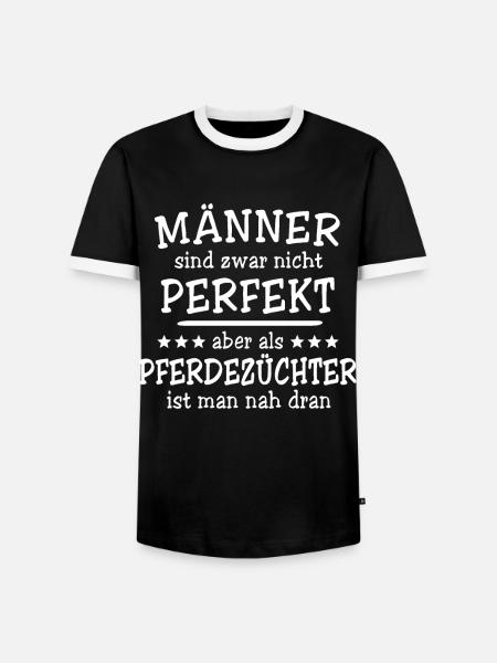 Pferdezüchter Männer - Männer Kontrast-T-Shirt - Schwarz/Weiß