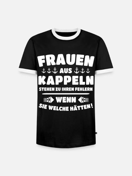Kappeln Sprüche Kappelner Spruch - Männer Kontrast-T-Shirt - Schwarz/Weiß