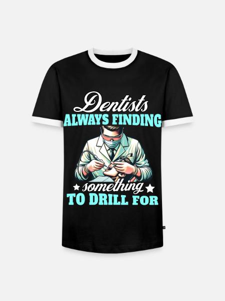 Zahnarzt Zahnpflege Dentist - Männer Kontrast-T-Shirt - Schwarz/Weiß