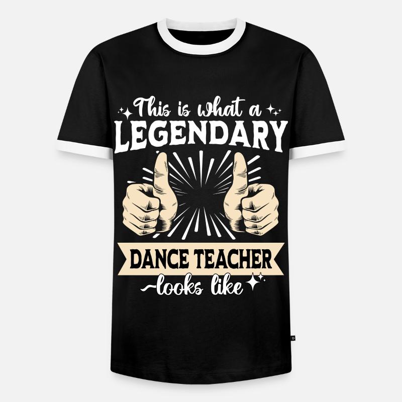 Legendary Dance Instructor - Men's Ringer Shirt - black/white