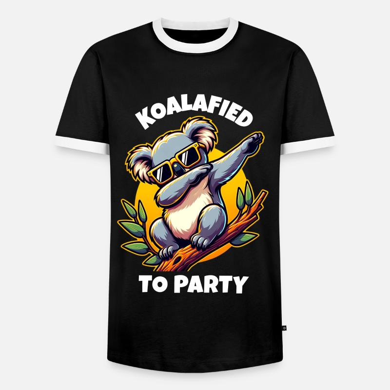 Koala Sprüche - Männer Kontrast-T-Shirt - Schwarz/Weiß