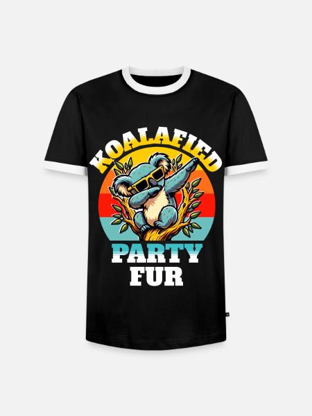 Lustige Koala Sprüche - Männer Kontrast-T-Shirt - Schwarz/Weiß