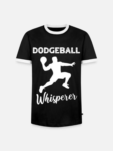 Dodgeball Sprüche - Männer Kontrast-T-Shirt - Schwarz/Weiß