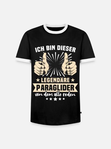 Paraglider Sprüche - Männer Kontrast-T-Shirt - Schwarz/Weiß