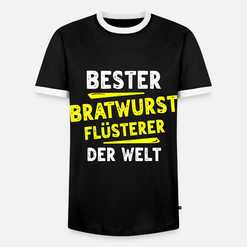 Bratwurst Gift - Men's Ringer Shirt - black/white