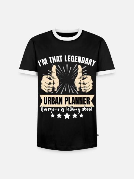 Legendärer Stadtplaner - Männer Kontrast-T-Shirt - Schwarz/Weiß
