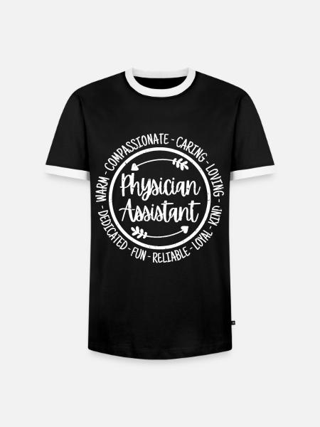 Arzthelferin Arzt Krankenschwester Assistenten - Männer Kontrast-T-Shirt - Schwarz/Weiß
