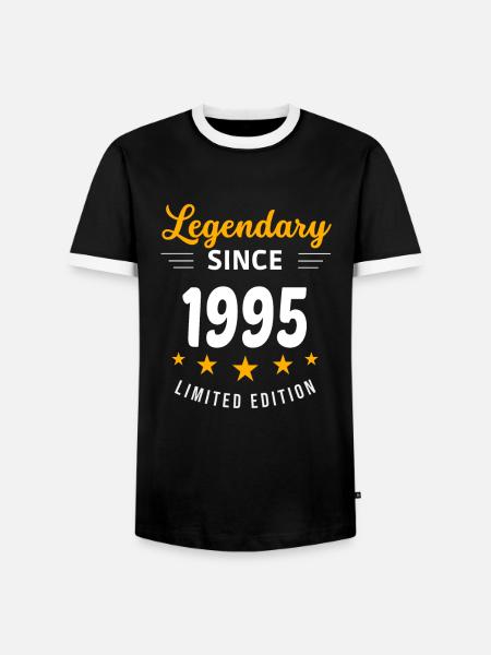 Legendary since 1995 - Men's Ringer Shirt - black/white