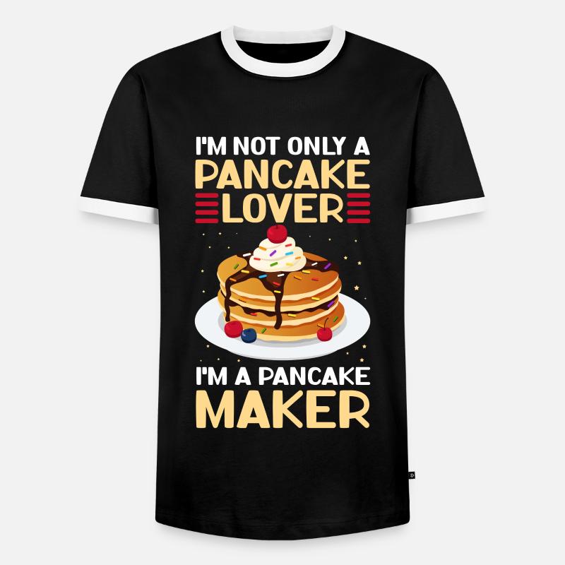 Pancakes Pancake Pancake Gift - Men's Ringer Shirt - black/white