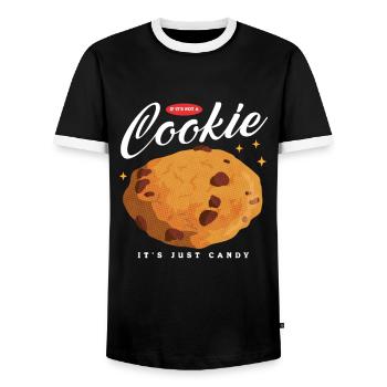 Baking Cookies Cookie Cookie Cookies Cookies Gift - Men's Ringer Shirt - black/white - Front - AI Model Female 172 light (172cm) & AI Model Male 178 light (178cm)