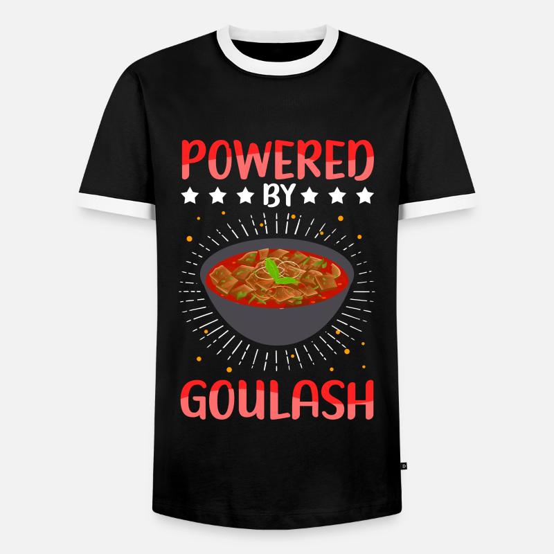 Gulasch Ungarische Gulaschsuppe Geschenk - Männer Kontrast-T-Shirt - Schwarz/Weiß
