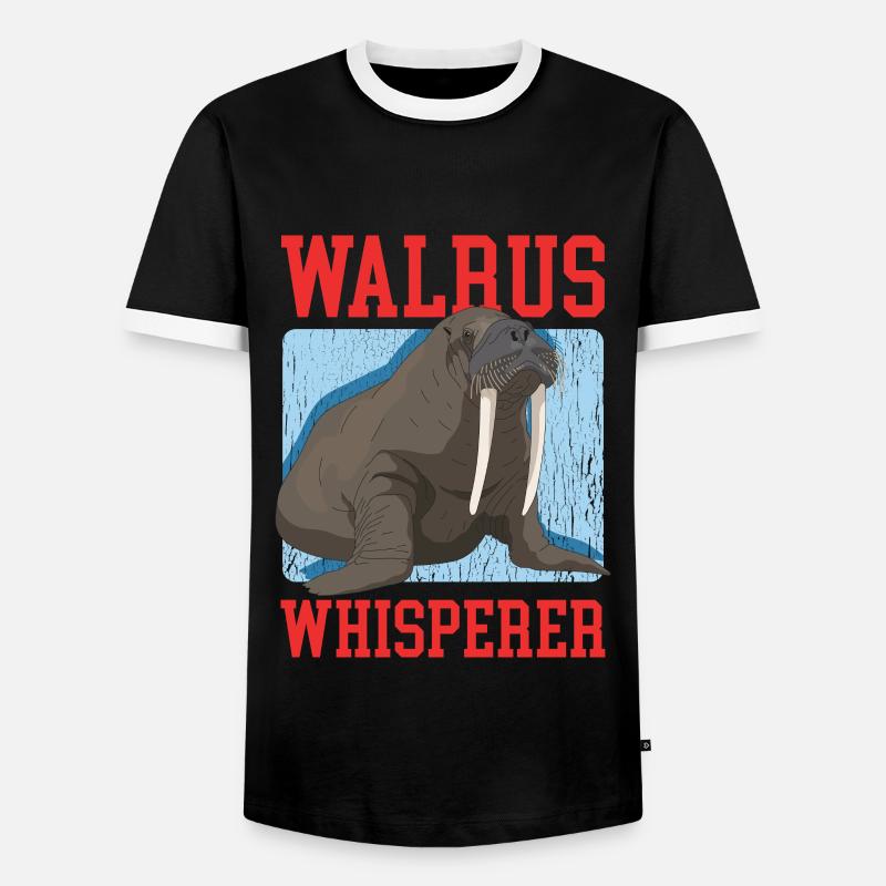 Walrus Walrus Gift - Men's Ringer Shirt - black/white