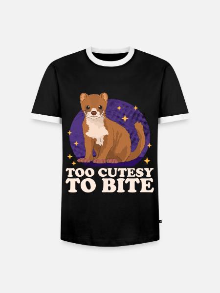 Wiesel Mauswiesel Kleinwiesel Geschenk - Männer Kontrast-T-Shirt - Schwarz/Weiß