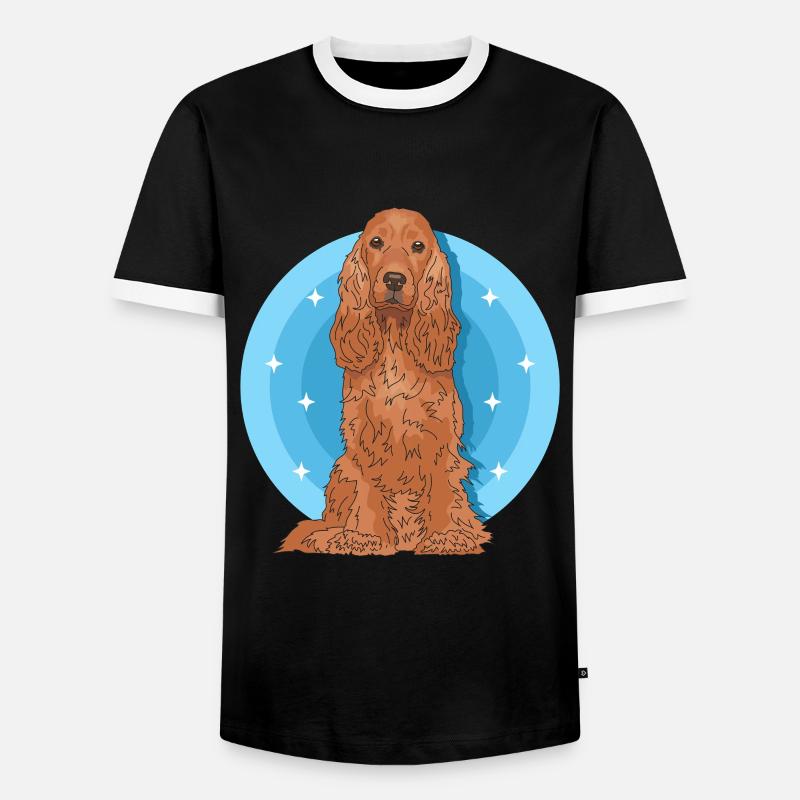 Cocker Spaniel Cockerspaniel Hunde Geschenk - Männer Kontrast-T-Shirt - Schwarz/Weiß