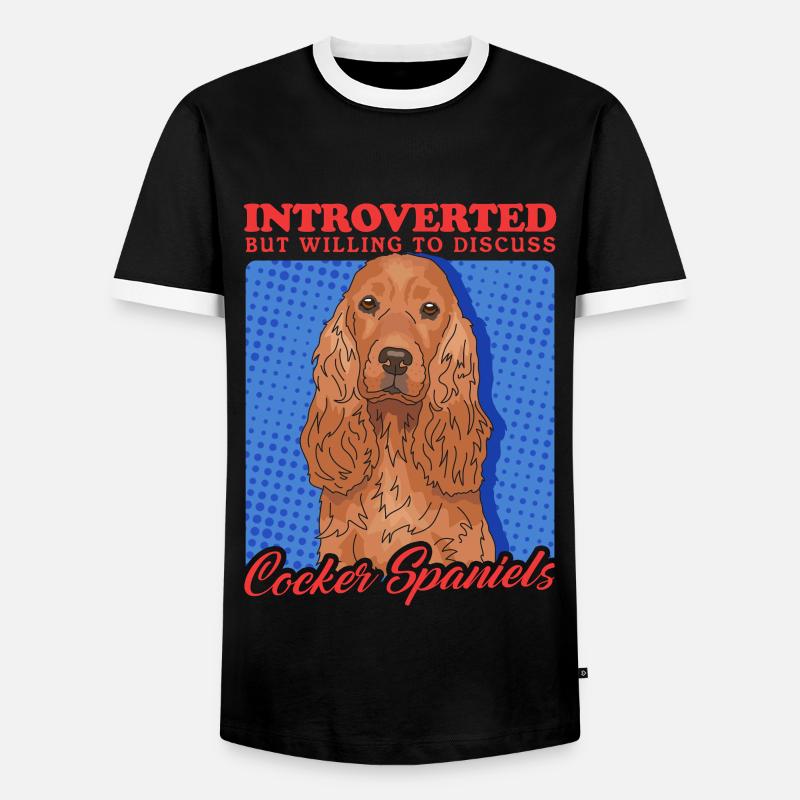 Cocker Spaniel Cocker Spaniel Gift - Men's Ringer Shirt - black/white