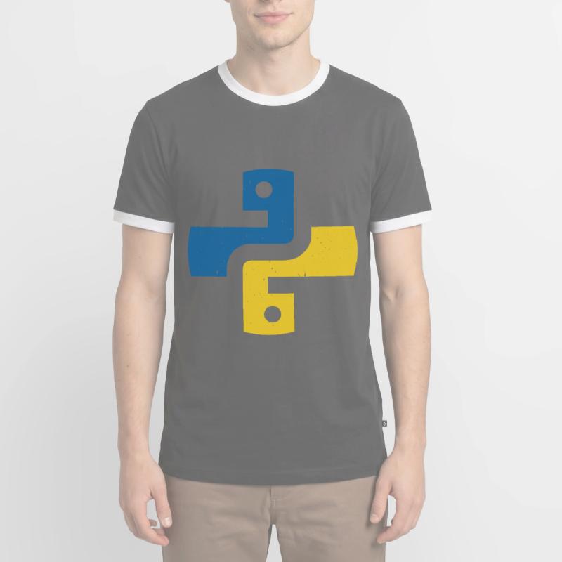 Python programming language Men's Ringer Shirt