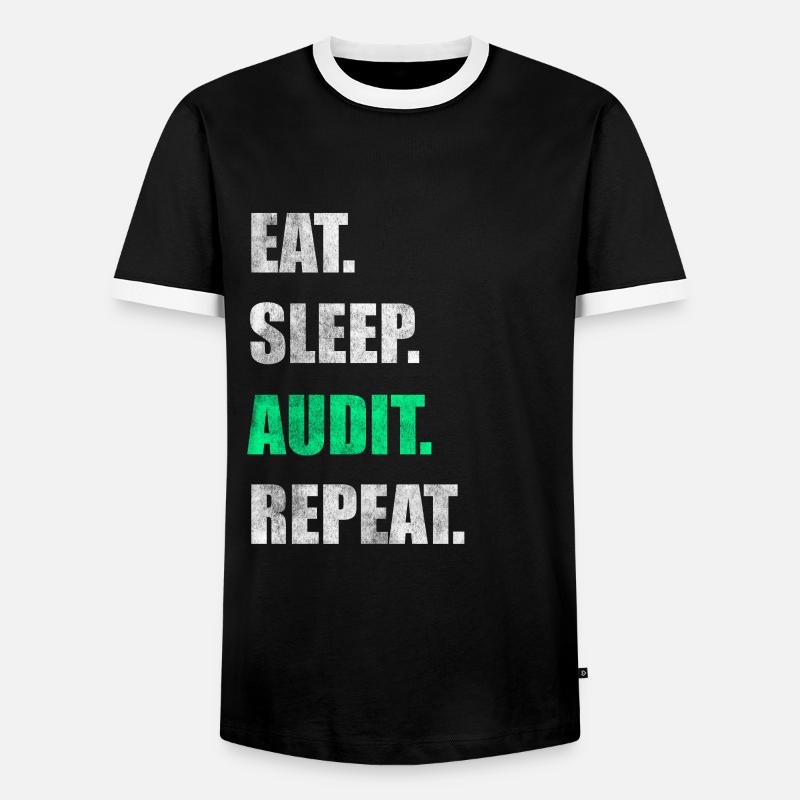 Comptable Profession comptable - T-shirt contrasté Homme - noir/blanc