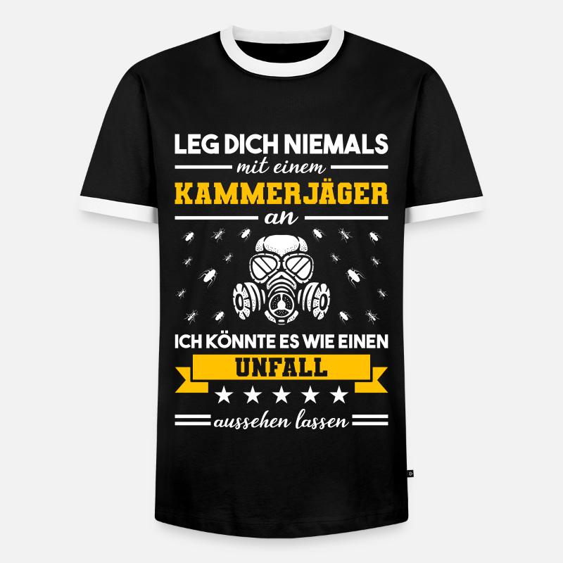Kammerjäger Schädlingsbekämpfer - Männer Kontrast-T-Shirt - Schwarz/Weiß