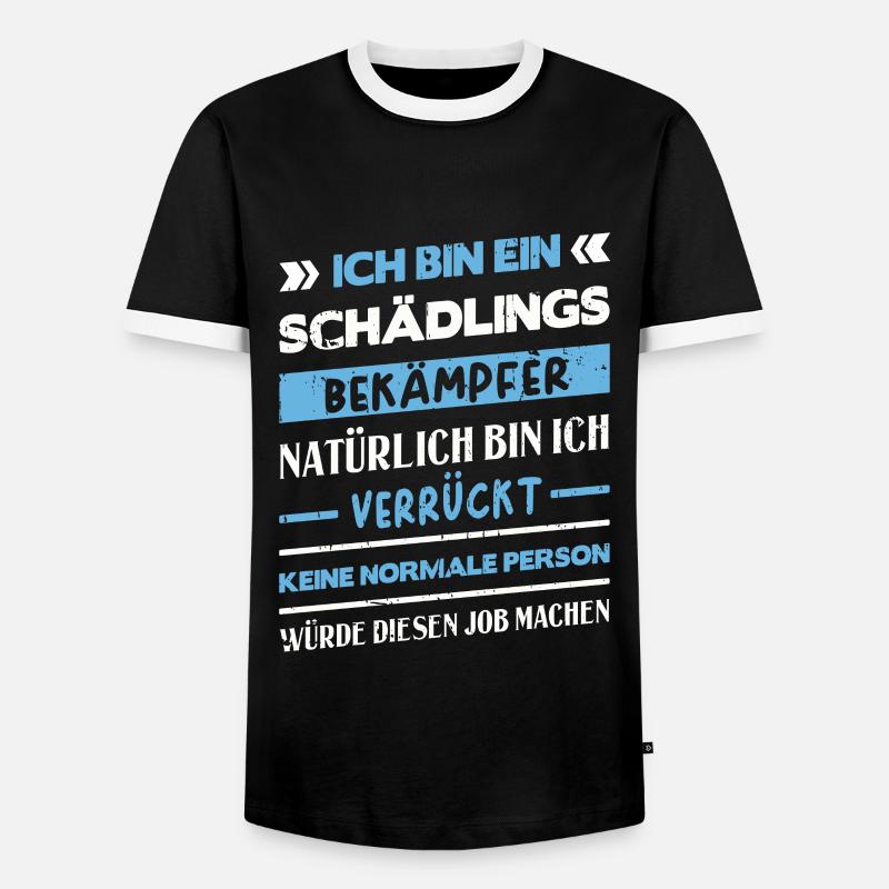 Kammerjäger Schädlingsbekämpfer - Männer Kontrast-T-Shirt - Schwarz/Weiß