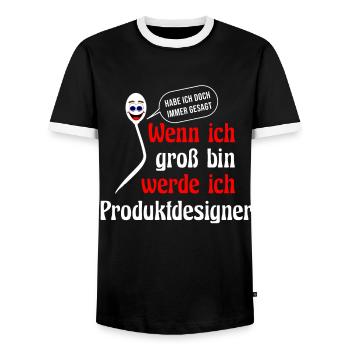 Technischer Geburtstag Kollegen lustig - Männer Kontrast-T-Shirt - Schwarz/Weiß - Vorne - AI Model Female 172 light (172cm) & AI Model Male 178 light (178cm)