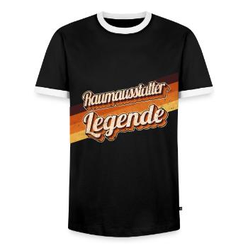 Dekorateur Geburtstag als Legende geboren - Männer Kontrast-T-Shirt - Schwarz/Weiß - Vorne - AI Model Female 172 light (172cm) & AI Model Male 178 light (178cm)