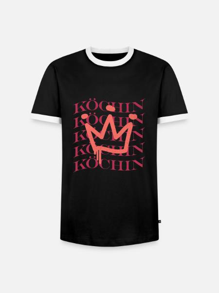 Koch Berufsbezeichnung Hobby Köchin - Männer Kontrast-T-Shirt - Schwarz/Weiß