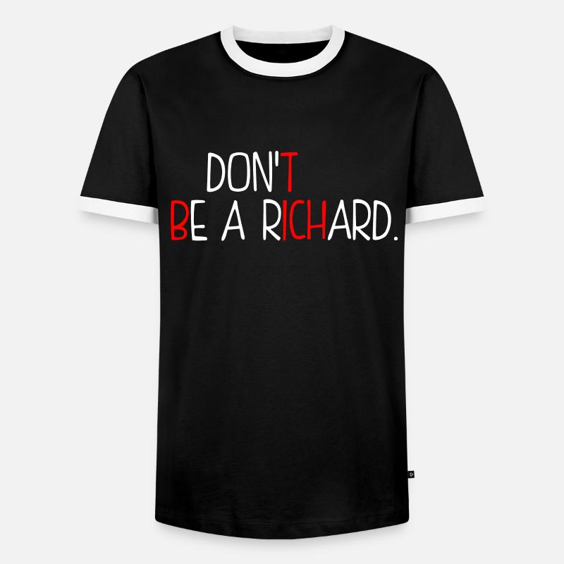 Including Be A Richard - Men's Ringer Shirt - black/white