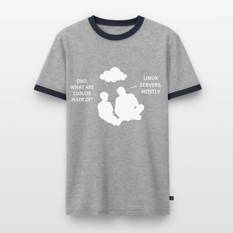 Linux Server Cloudscape Men's Ringer Shirt
