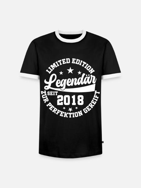 Leyenda Cumpleaños 82 - Männer Kontrast-T-Shirt - Schwarz/Weiß
