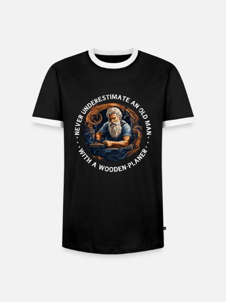 Handwerker Zimmermann-Holzarbeit Zimmerer - Männer Kontrast-T-Shirt - Schwarz/Weiß