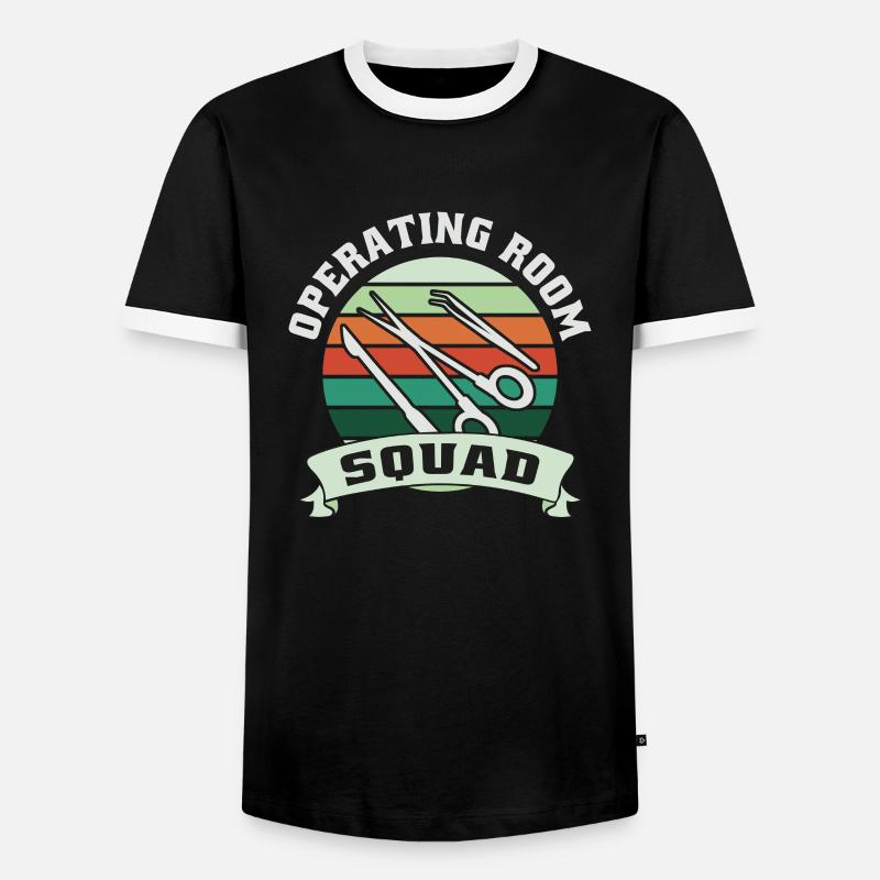 Chirurgisch-technischer Assistent Chirurg - Männer Kontrast-T-Shirt - Schwarz/Weiß