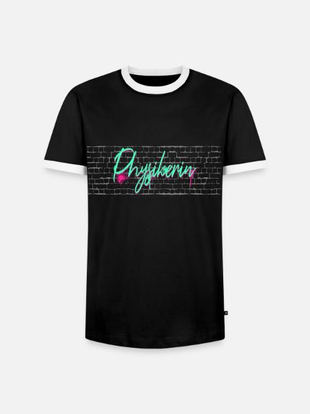 Physik Abschluss-Geschenk Physikerin - Männer Kontrast-T-Shirt - Schwarz/Weiß